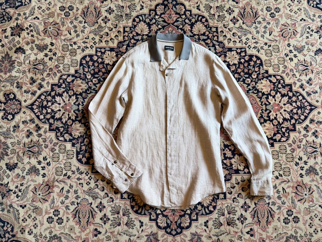 조르지오 아르마니 리넨 드레스 셔츠 100 상품이미지2
