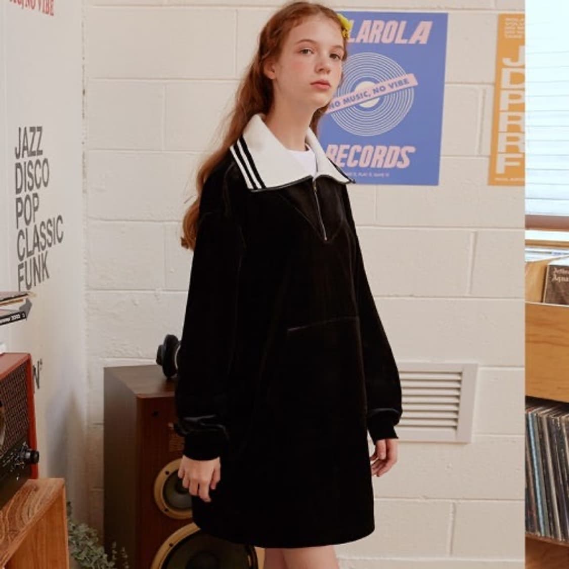 로라로라 벨벳 원피스 (단일매물) 상품이미지1