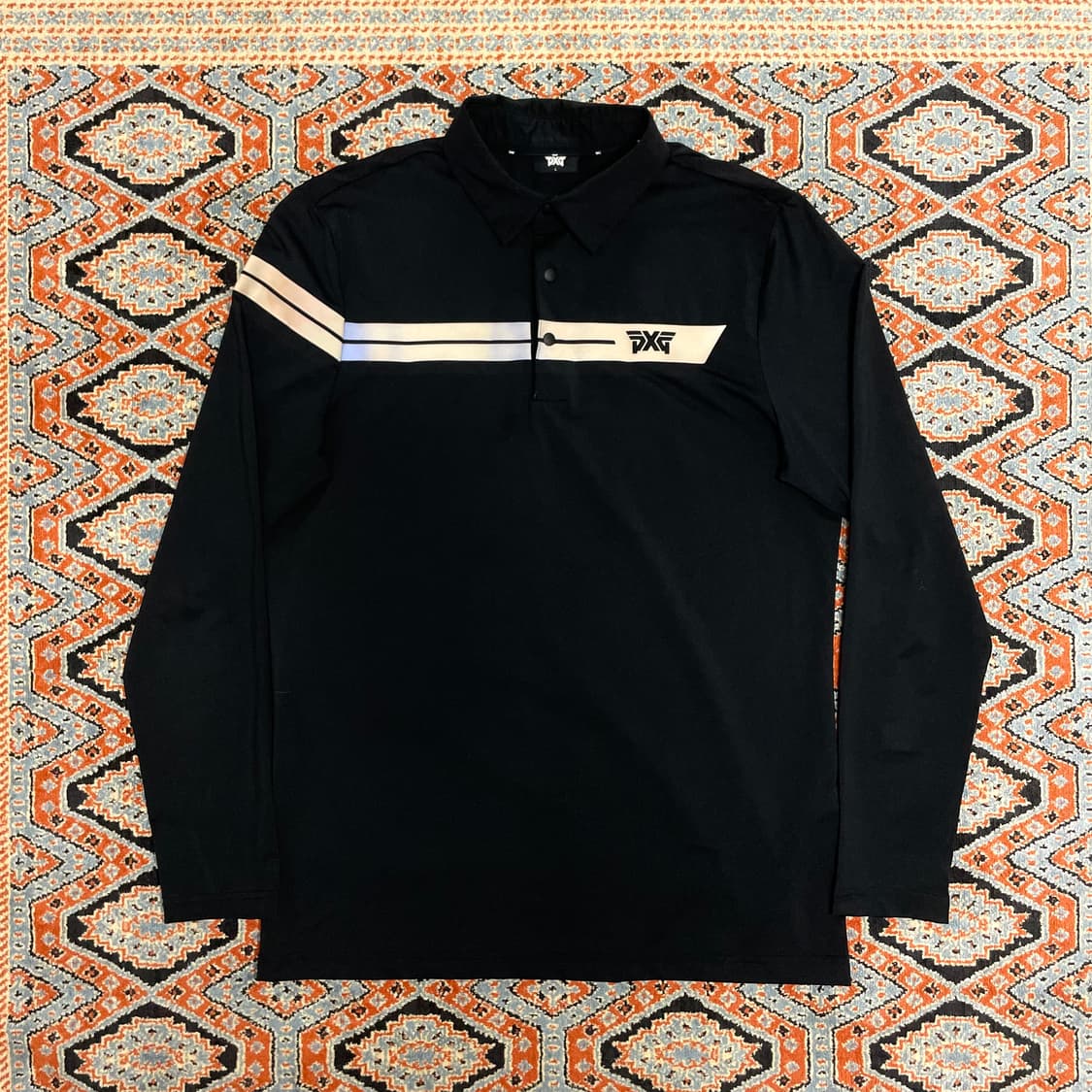 PXG 블랙 기능성 골프 카라티셔츠 남성L 상품이미지1