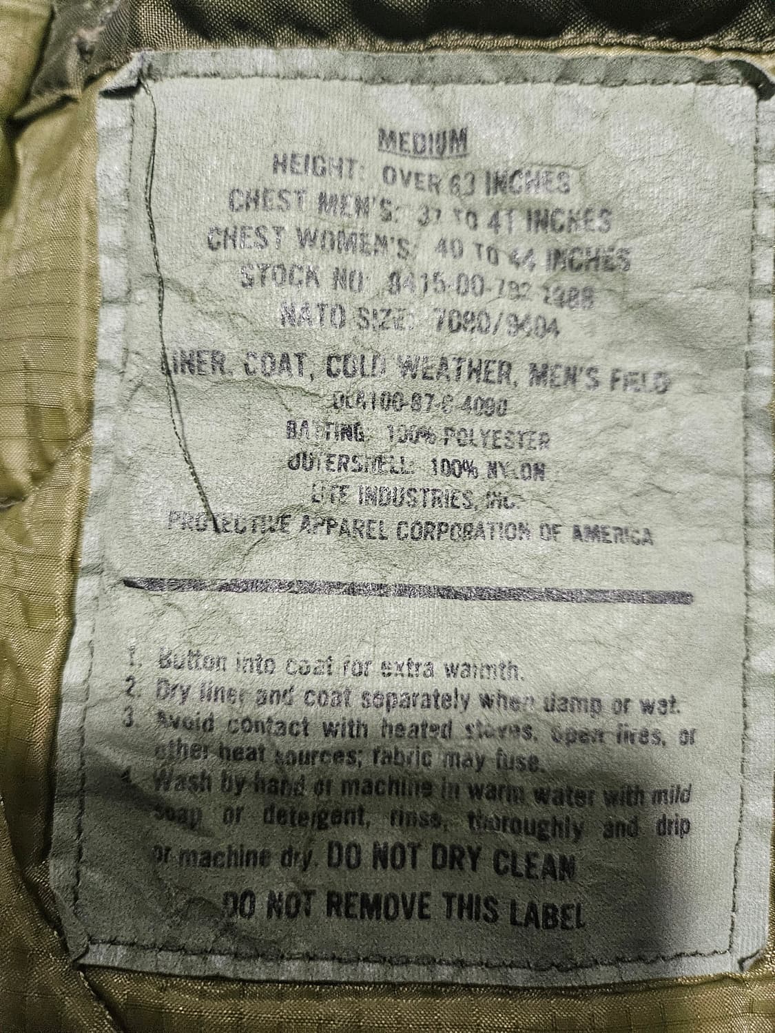 90s 미군오리지날 사막삼색 M65 필드자켓 셋 상품이미지6