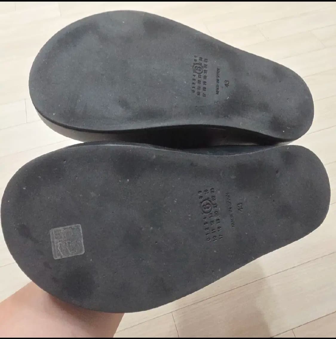 마르지엘라 넘버로고 스트랩 레더 플랫폼 샌들 43사이즈 상품이미지2