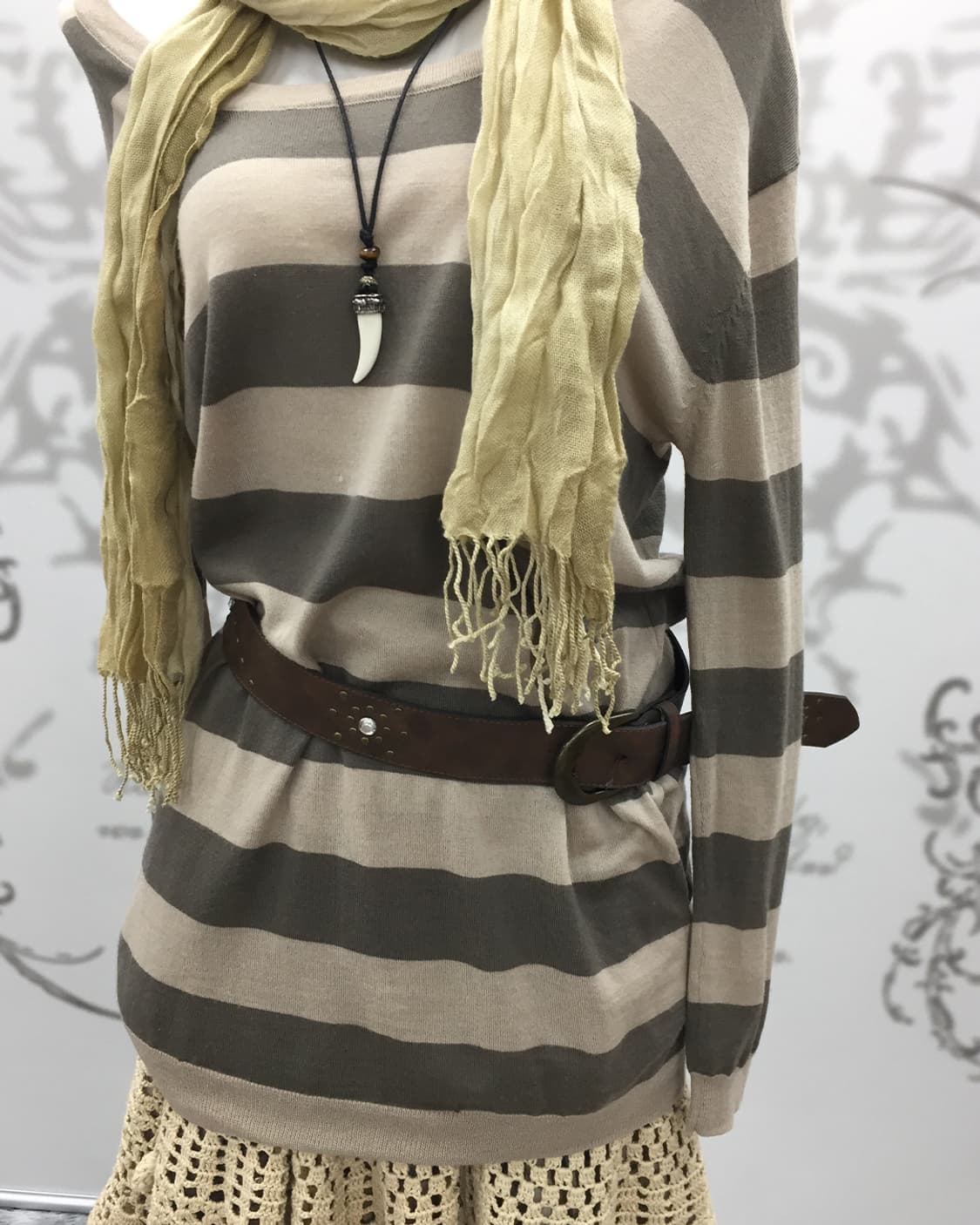 Grunge stripe knit 상품이미지4