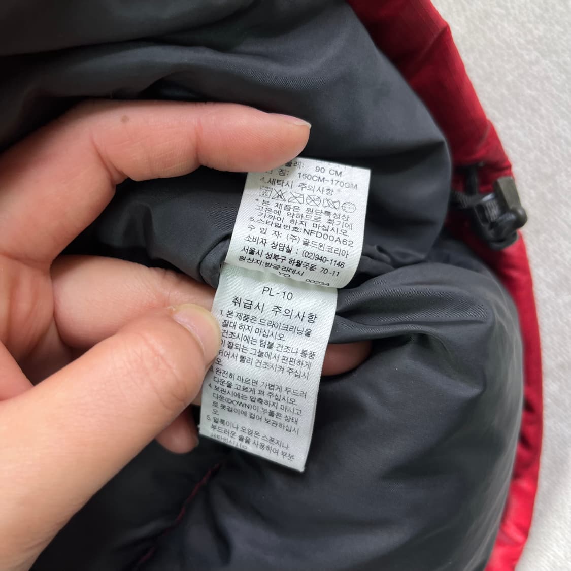 95 노스페이스 눕시 1996 레드 700 패딩 상품이미지8
