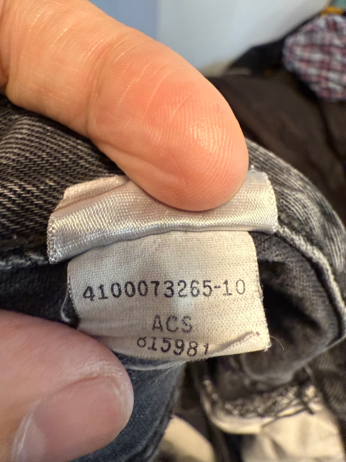 리바이스 501 흑청 33/32 상품이미지4