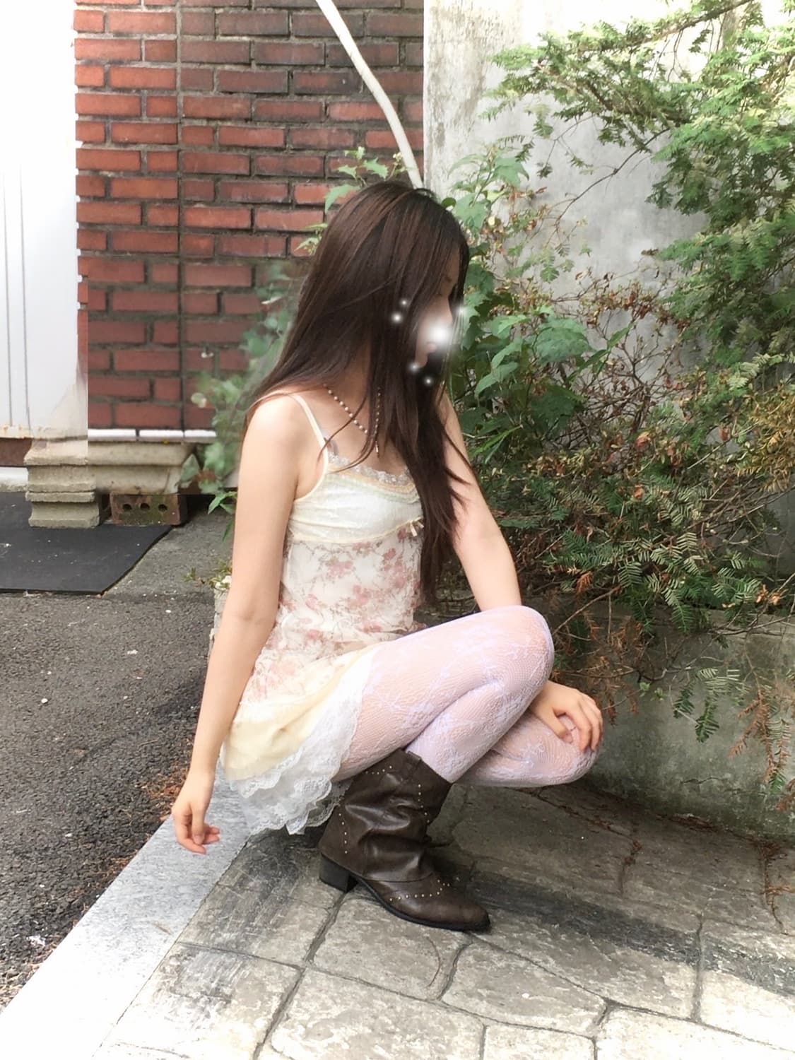 플라워 레이스 슬리브리스 상품이미지2