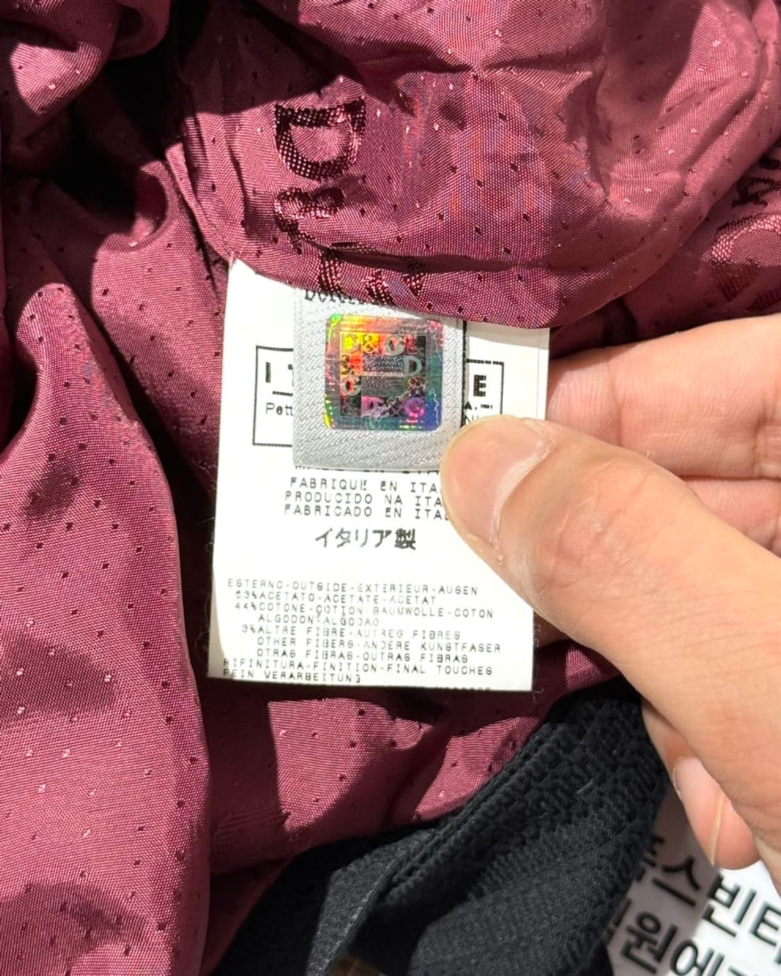 돌체앤가바나 디앤지 블랙 벨티드 크롭 블레이저 자켓 상품이미지9