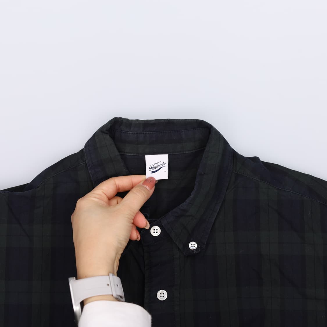 [L] 파르티멘토 오리지널 체크 셔츠 남방 0108J 상품이미지3