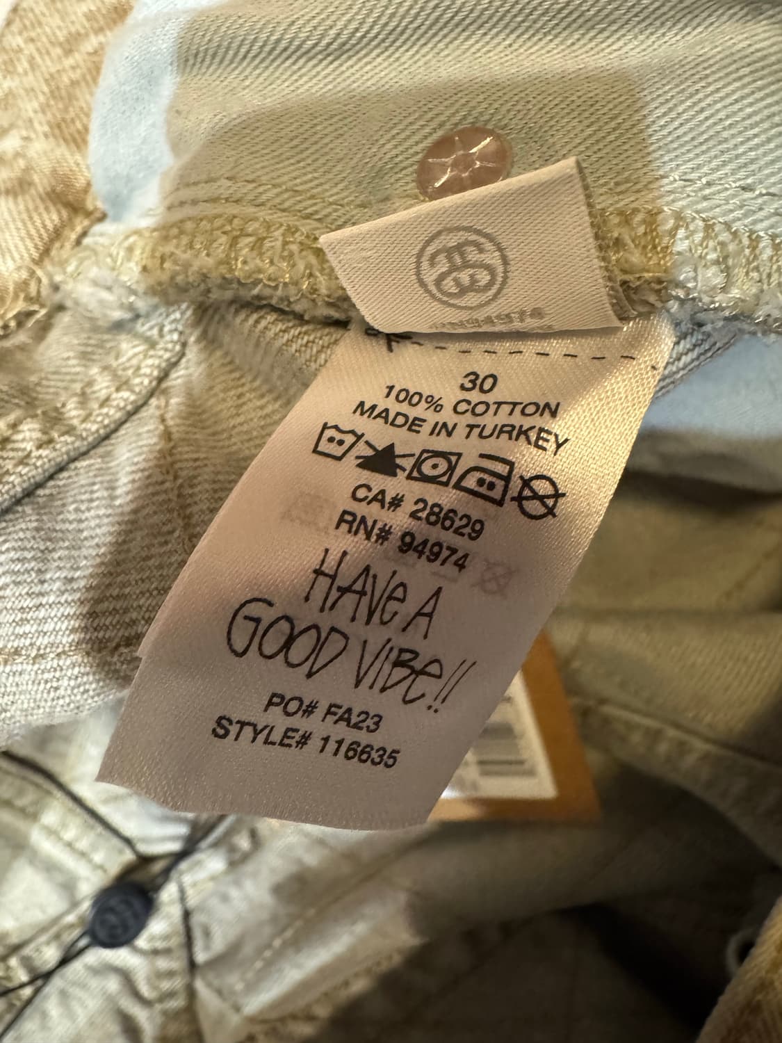 [30] 스투시 퀼티드 데님 빅 올 진 빈티지 워시 상품이미지8