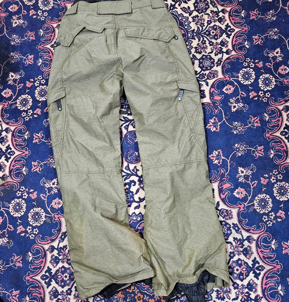 ACORN 카키 나일론 와이드 보딩 팬츠
 상품이미지4