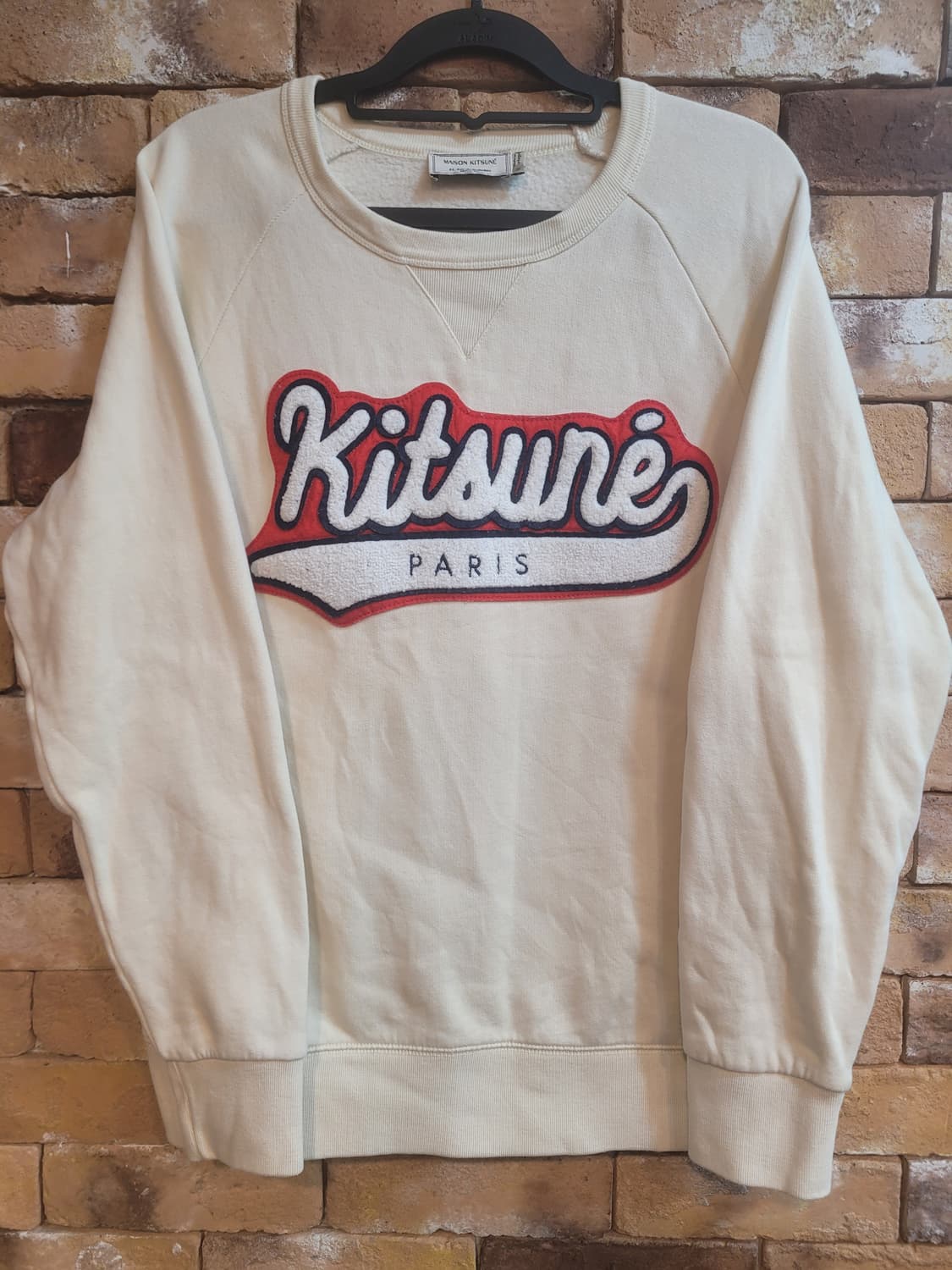 메종키츠네 Kitsune PARIS 맨투맨 M 아이보리 상품이미지1