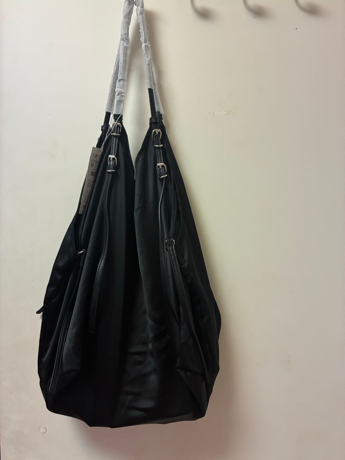 자라 사틴 토트백 블랙 상품이미지3