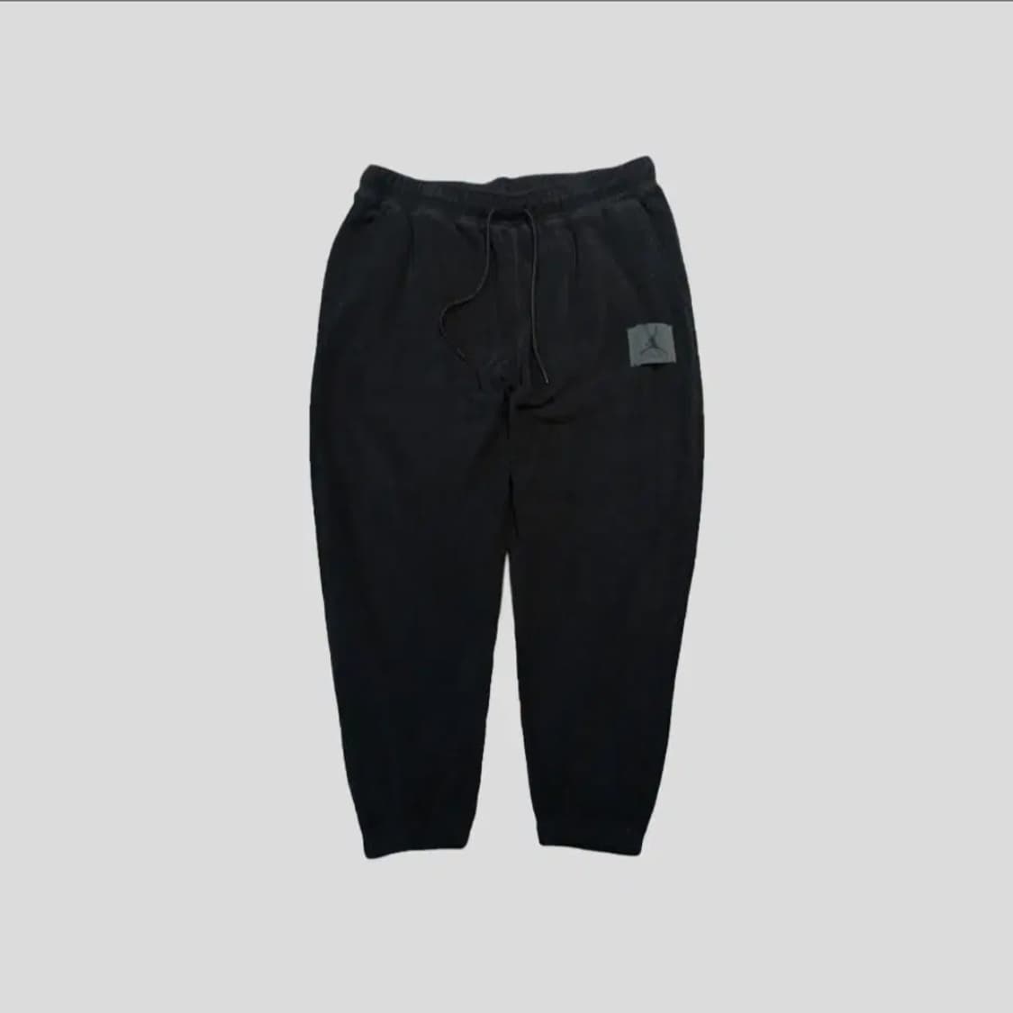 나이키 에어조던 블랙 플라이트 로고패치 플리스 후리스 밴딩 스웻팬츠 트레 상품이미지1