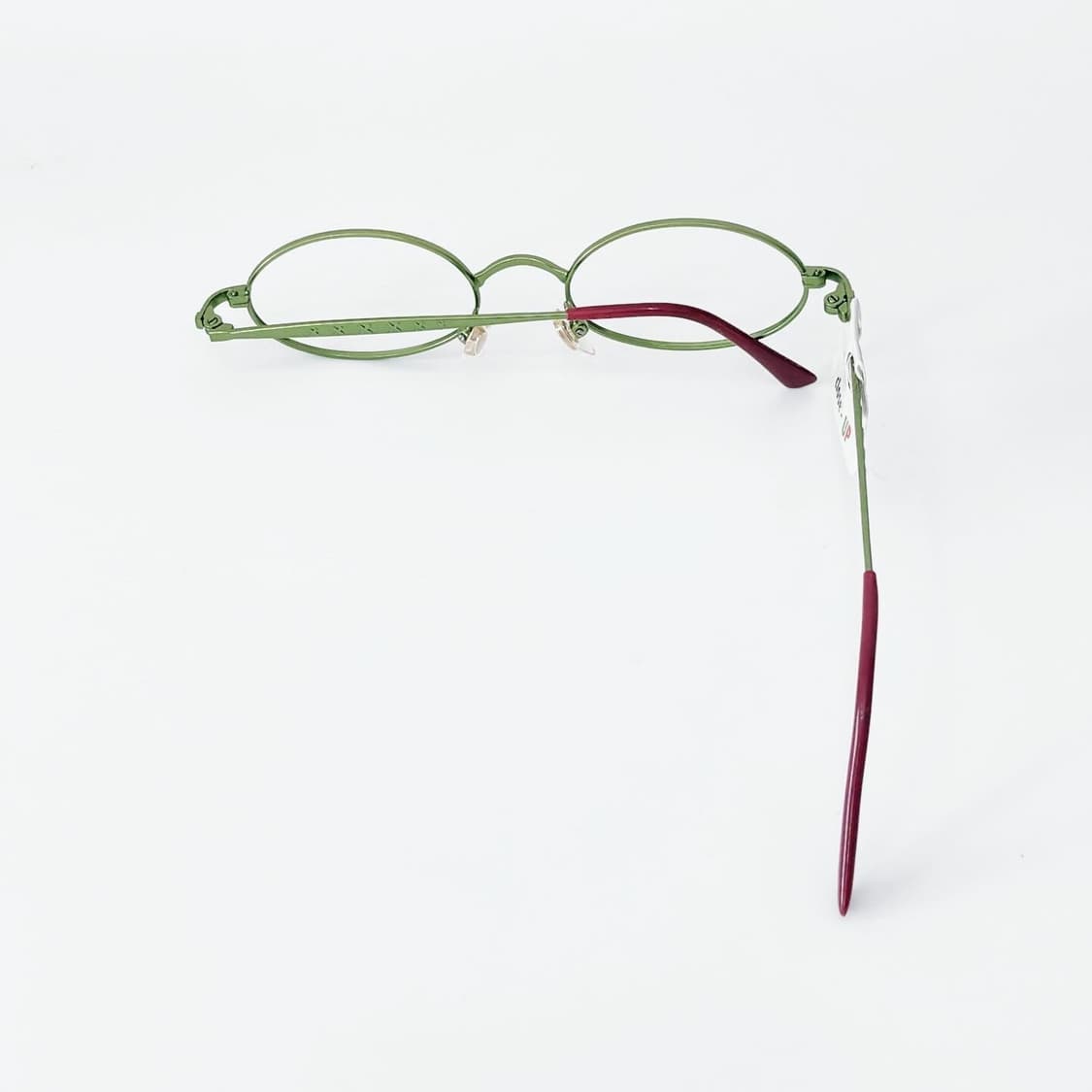 Close-up 그린 오벌 메탈 데드스탁 빈티지안경 상품이미지3