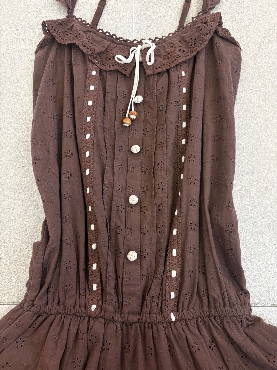 리즈리사 브라운 나시 원피스 상품이미지4