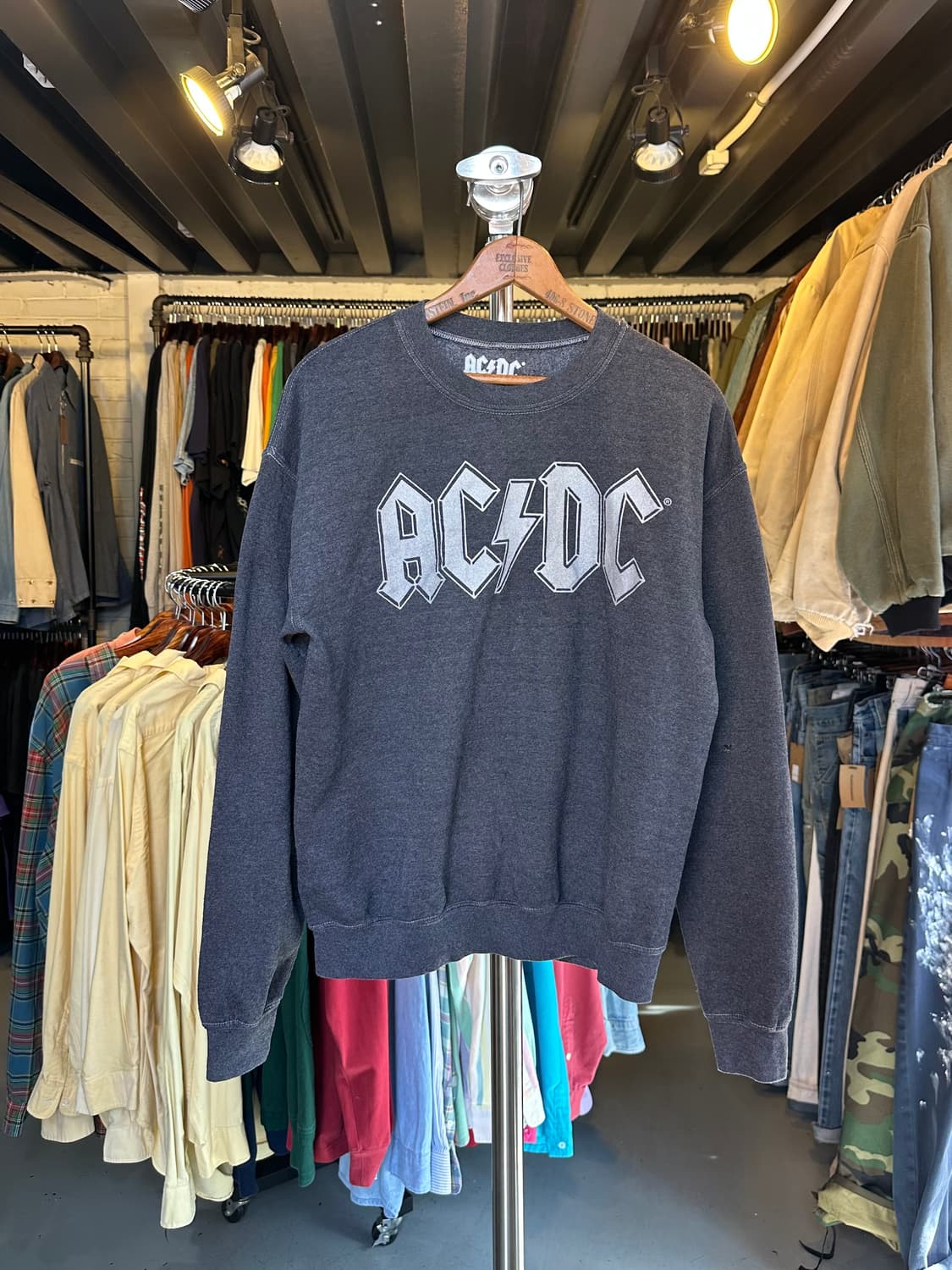 ACDC 락밴드 프린팅 스웻셔츠 상품이미지1