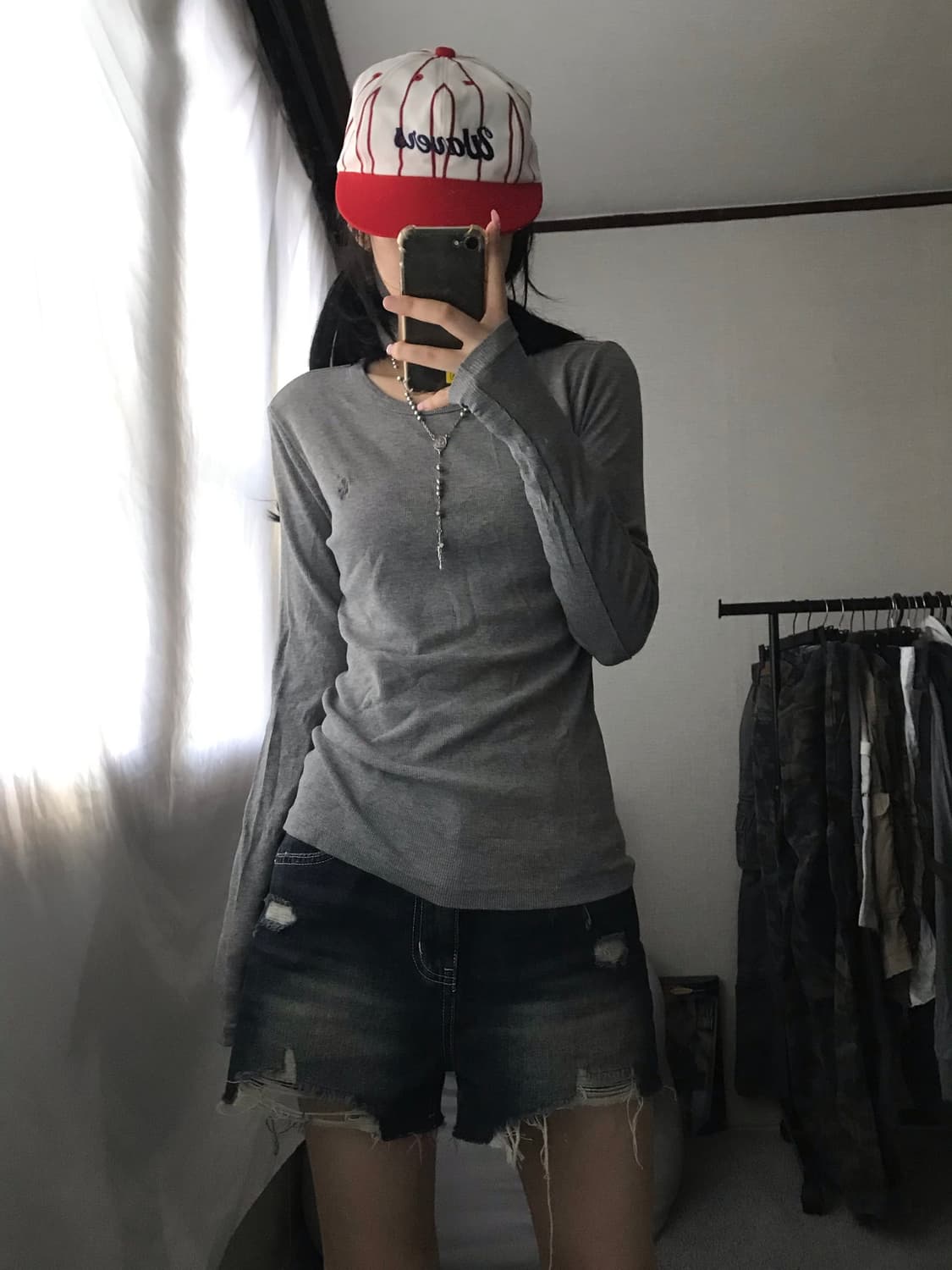 폴로 그레이 와플 롱슬리브 상품이미지2