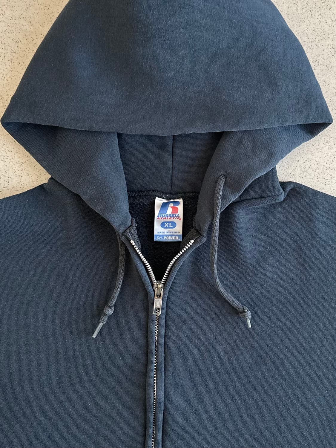 빈티지 러셀 후드집업 블랙 XL 상품이미지8