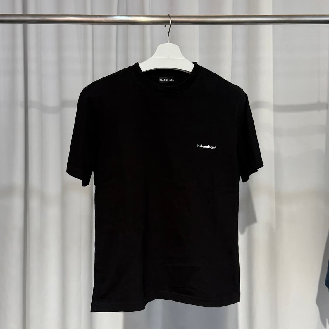 (L) 발렌시아가 로고 반팔 티셔츠 상품이미지1