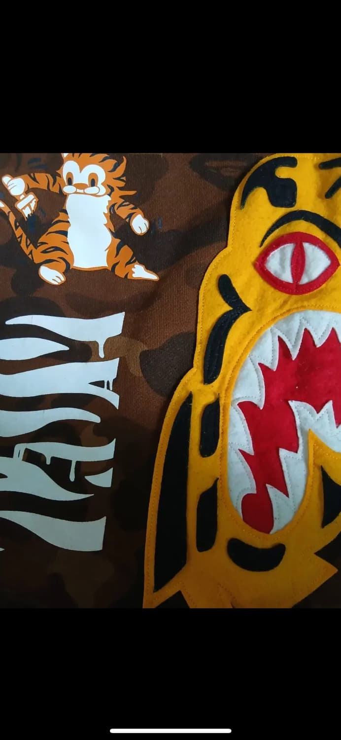 BAPE 베이프 OG 타이거 샤크 풀집업 후드 브라운M 상품이미지6