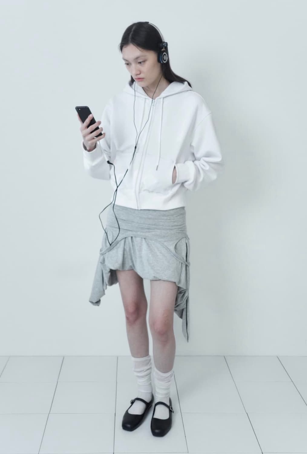 유일매물) 세릭 벌룬 슬리브리스 드레스 상품이미지5