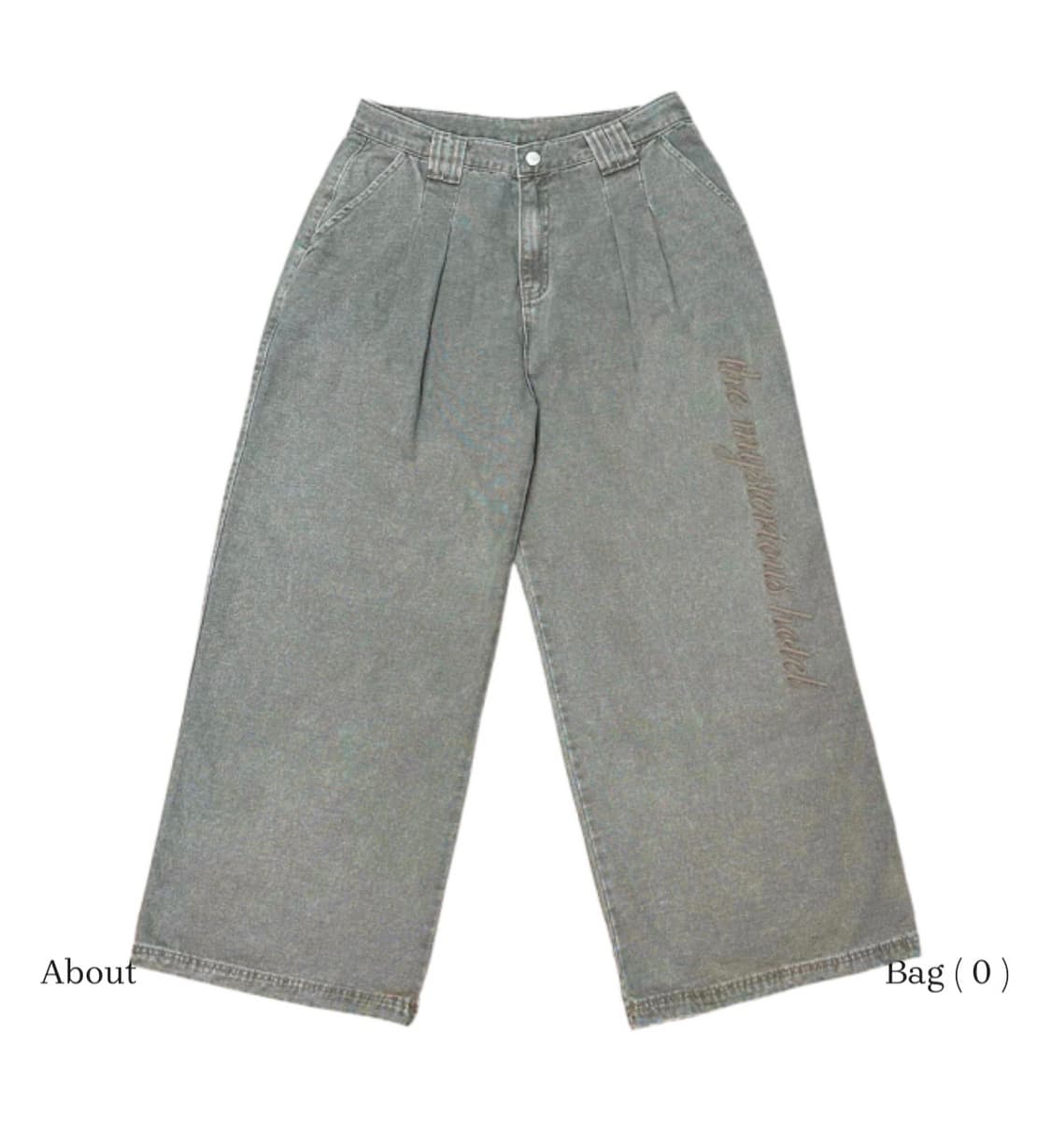 더미스테리어스호텔 옥스포드 워싱 팬츠 1사이즈 상품이미지5