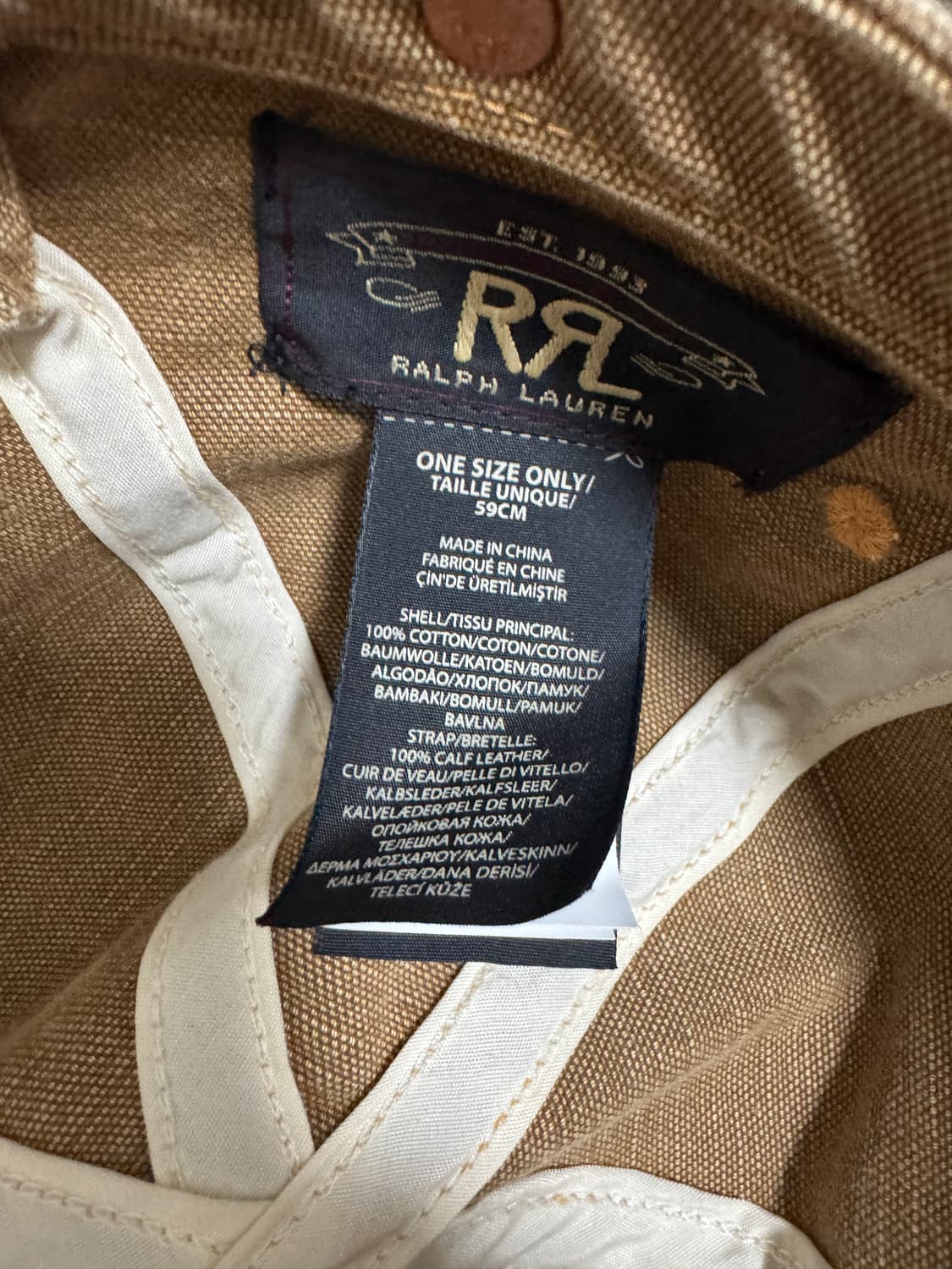 RRL 더븡알엘 레일로드 서비스 캡 OS 상품이미지3