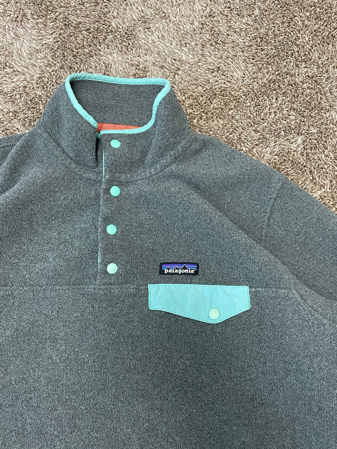 Patagonia synchilla 빈티지신칠라 그레이 민트 상품이미지2