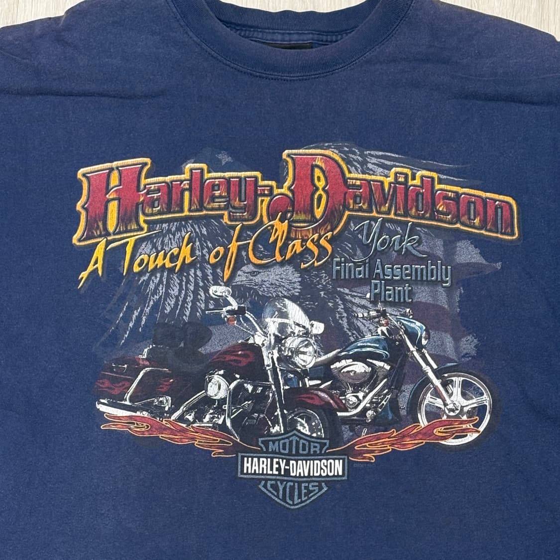 할리데이비슨 A Touch of Class 반팔 네이비 상품이미지3