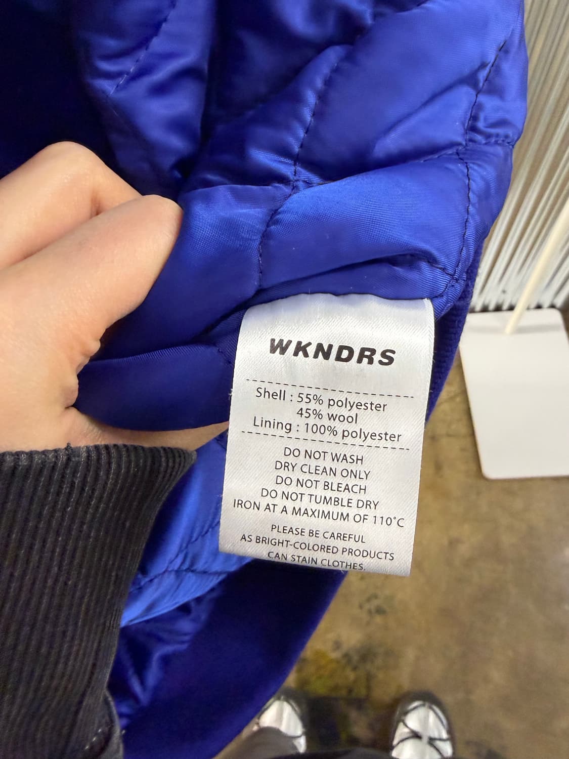 WKNDRS 위켄더스 wavy pipe wool jacket M 상품이미지7