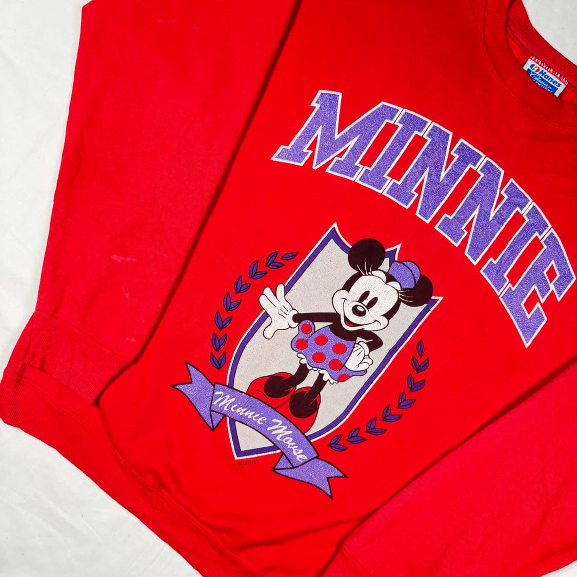 90s 헤인즈 USA 디즈니 미니마우스 스웻셔츠 맨투맨 상품이미지2