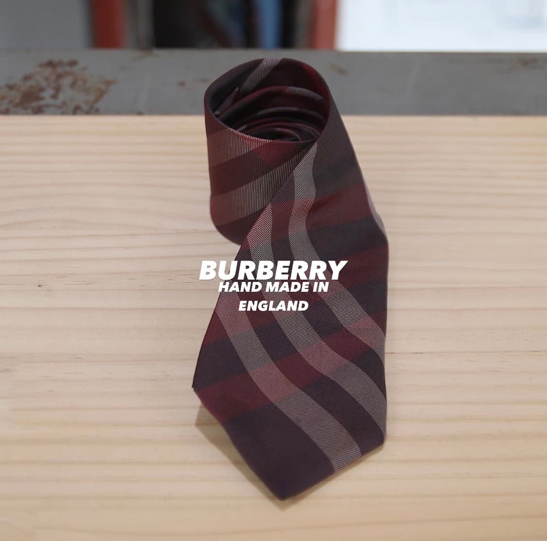 버버리 체크 넥타이 상품이미지1