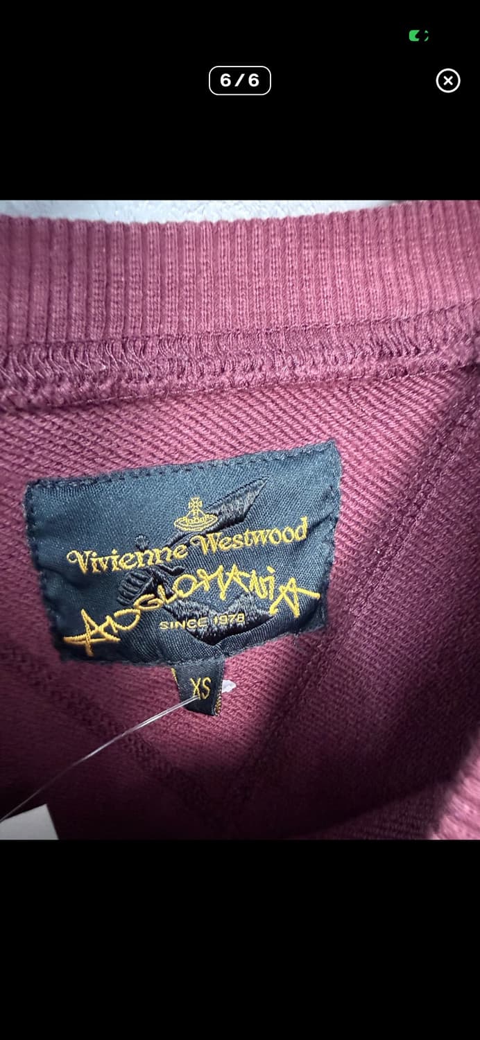 비비안 웨스트우드 앵글로매니아 버건디 스웻셔츠A3552 상품이미지6