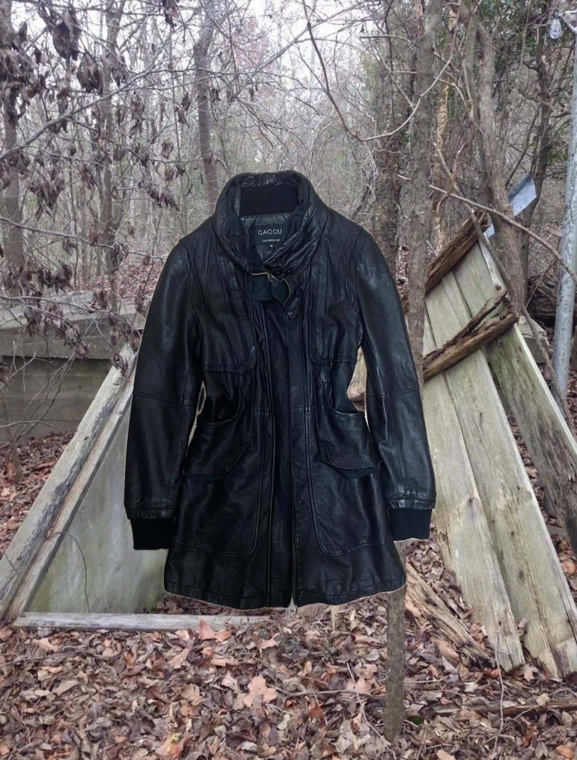 00s Vintage sheepskin leather coat 상품이미지1