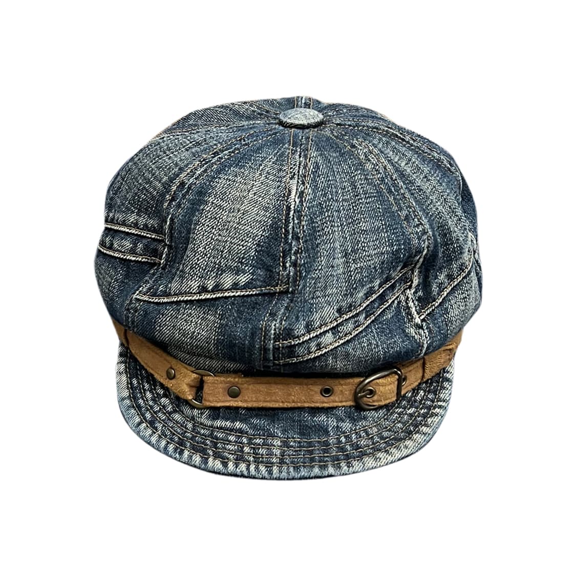 UC 버클리 빈티지 데님 뉴스보이 캡 모자 57.5 상품이미지2