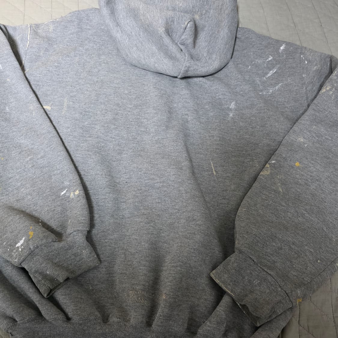 [M] 90s 러셀 애슬레틱 후드집업 헤더 그레이 ver. 더티페인팅 상품이미지7