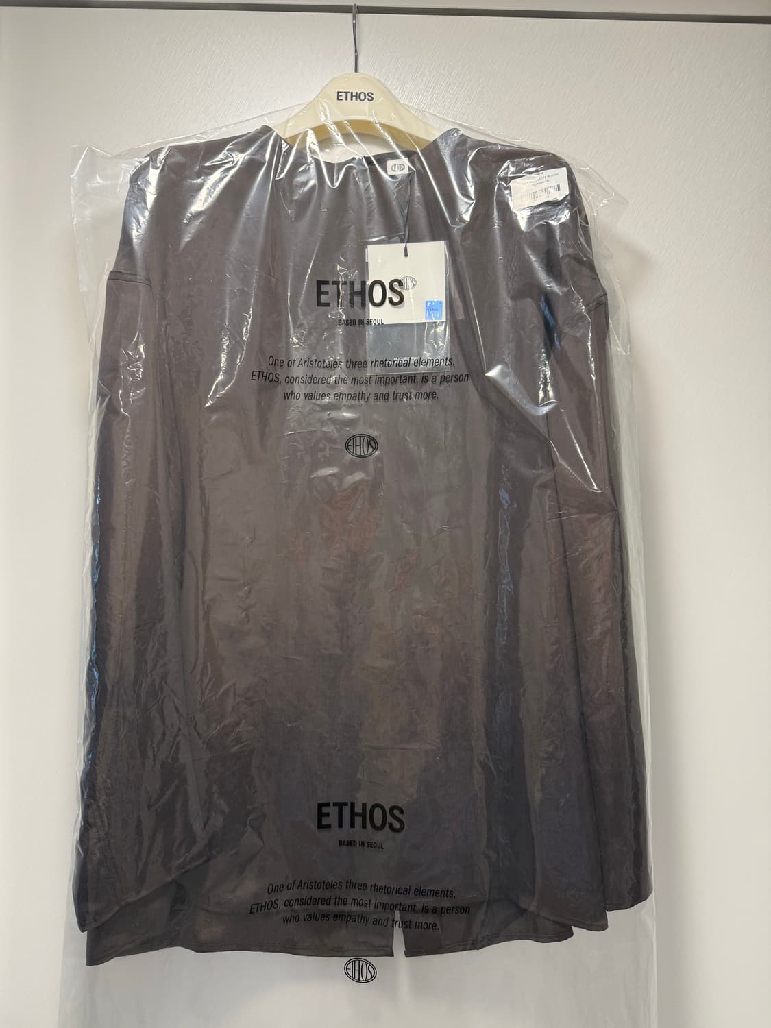 에토스 큐프라 실루엣 블라우스 딥브라운 새상품 상품이미지7