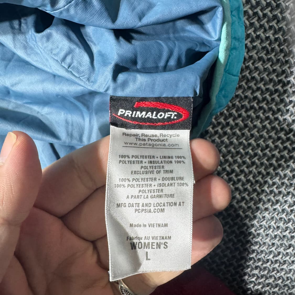 파타고니아 경량 패딩 스카이블루 ( L/OLD-8217 ) 상품이미지6