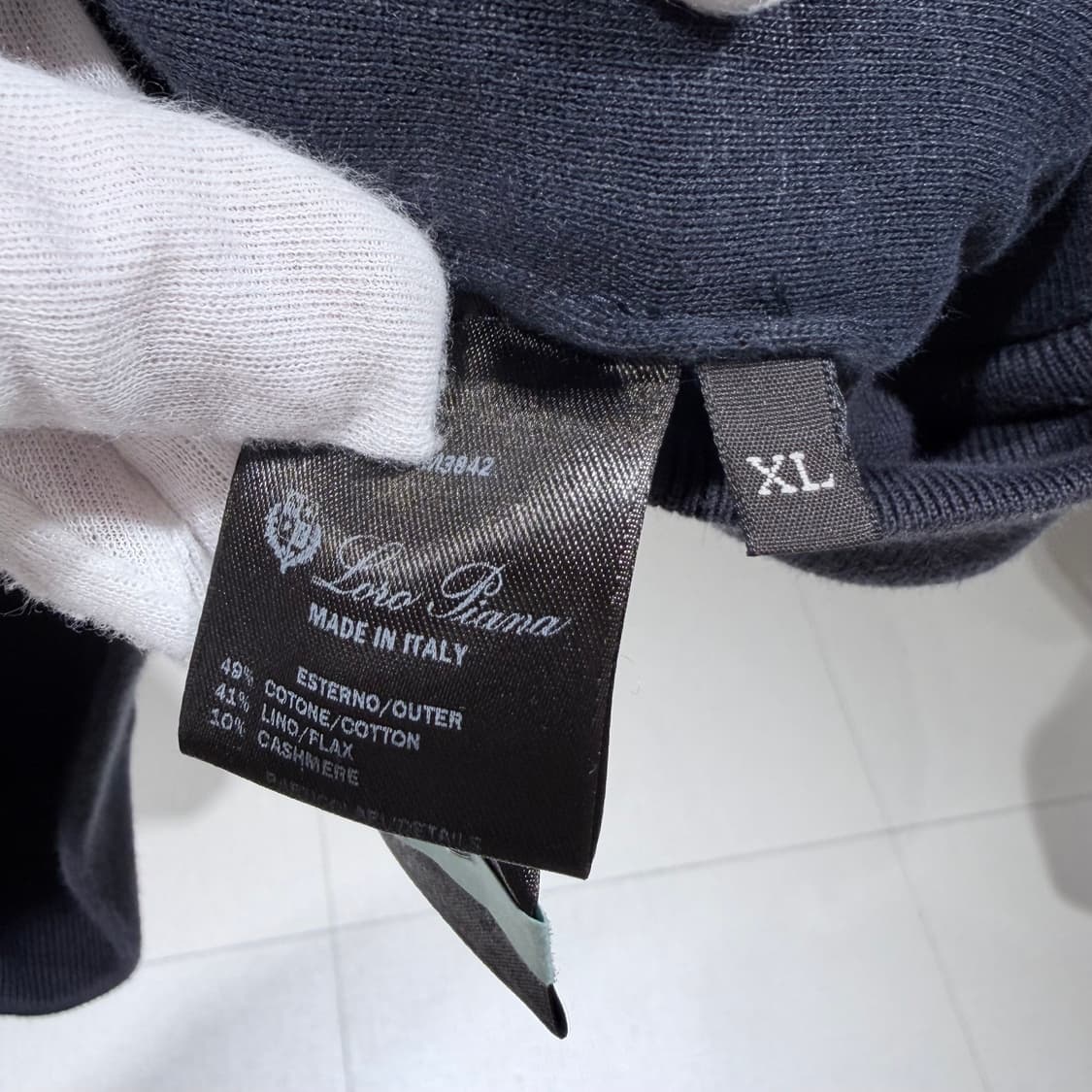 XL / M 로로피아나 캐시미어 코튼 트레이닝 셋업 상품이미지5