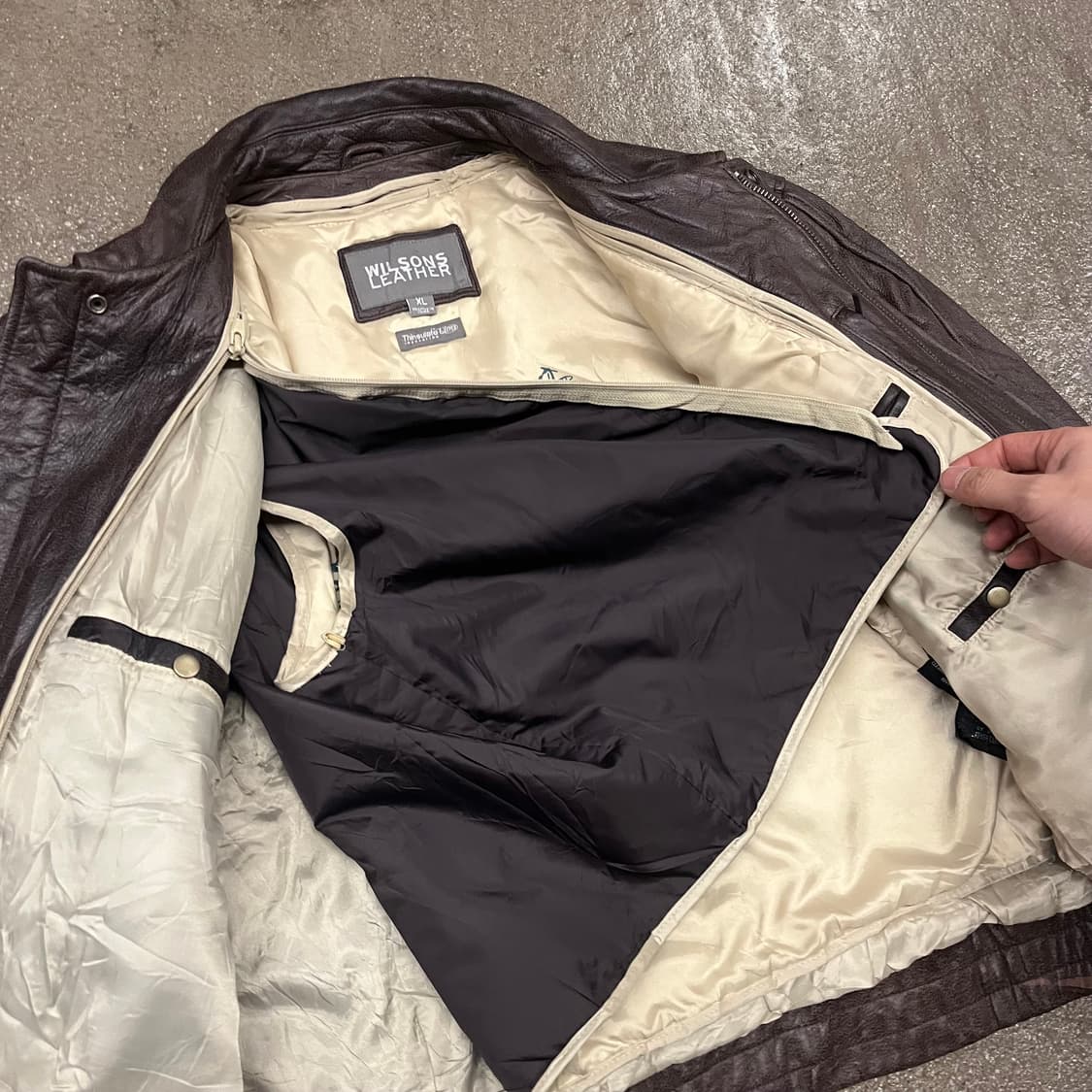 윌슨 레더 A-2 레더 자켓 (110) 상품이미지4