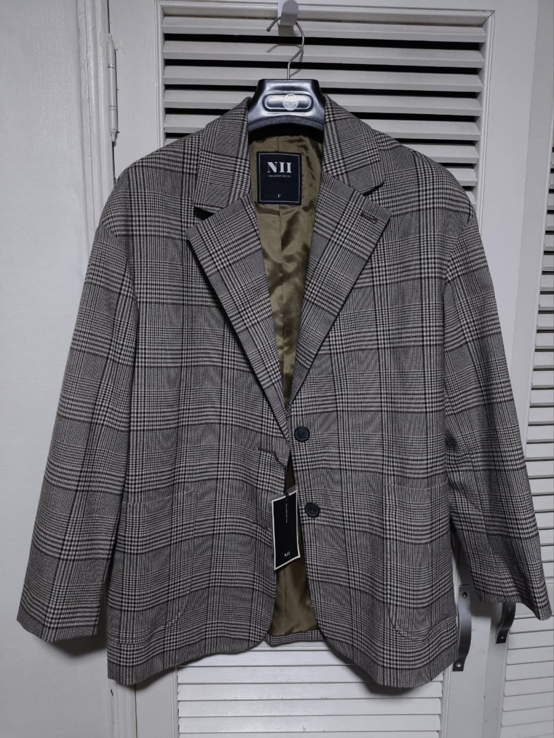 새거 F 프리 NII 니 체크 블레이져 상품이미지1