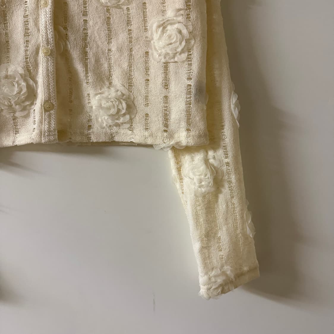 새상품 여자 코사지 크롭 가디건 상품이미지5