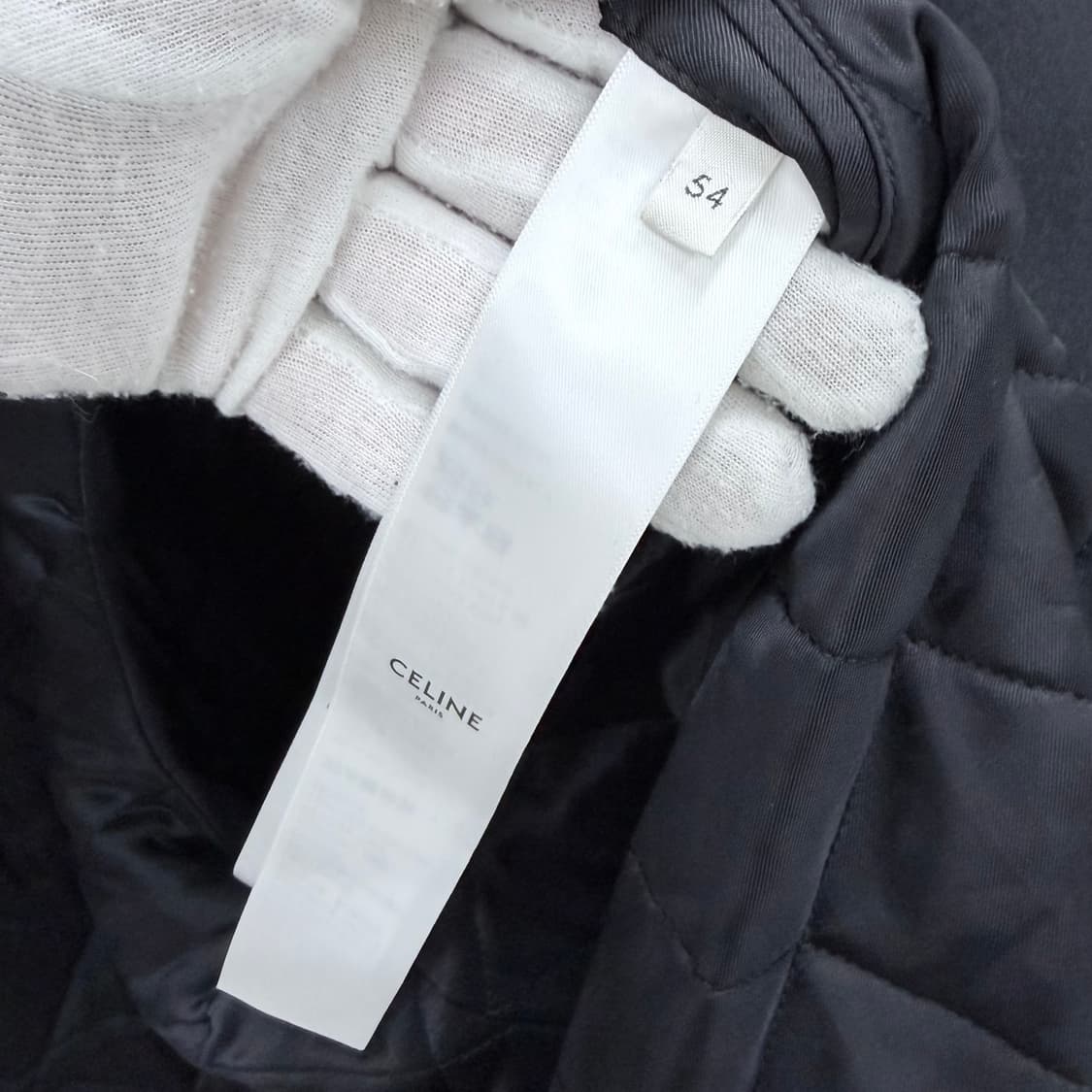 [S+급/54] 25FW 셀린느 C 로고 테디 바시티 자켓 블랙 상품이미지8