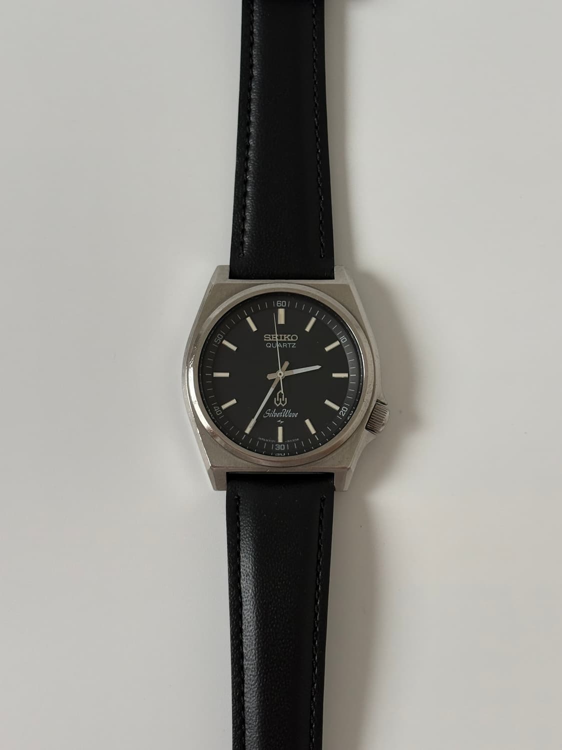 1980s Silverwave Black Silver Quartz 상품이미지1