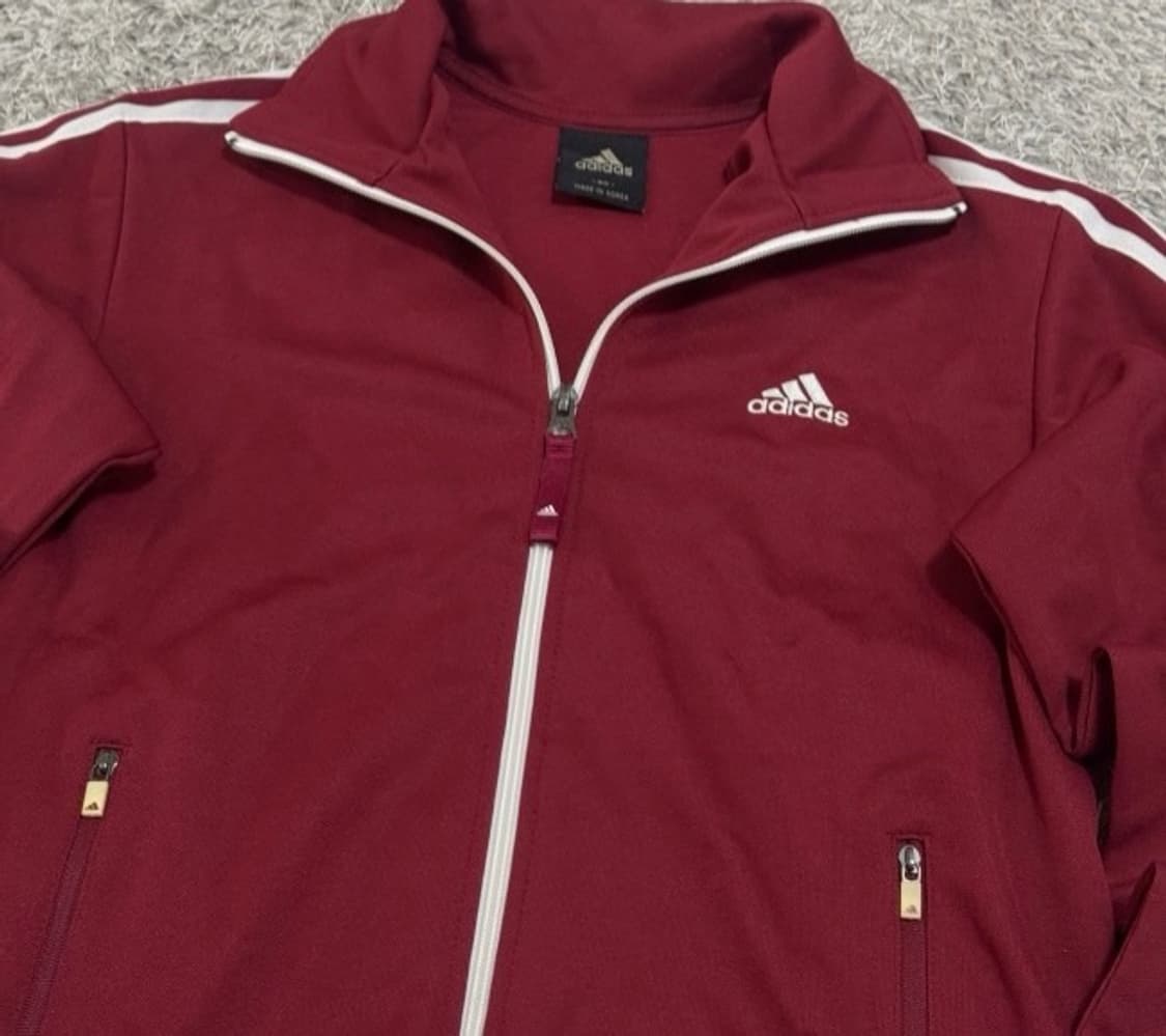 아디다스 버건디 트랙탑 져지집업 90/S 상품이미지2