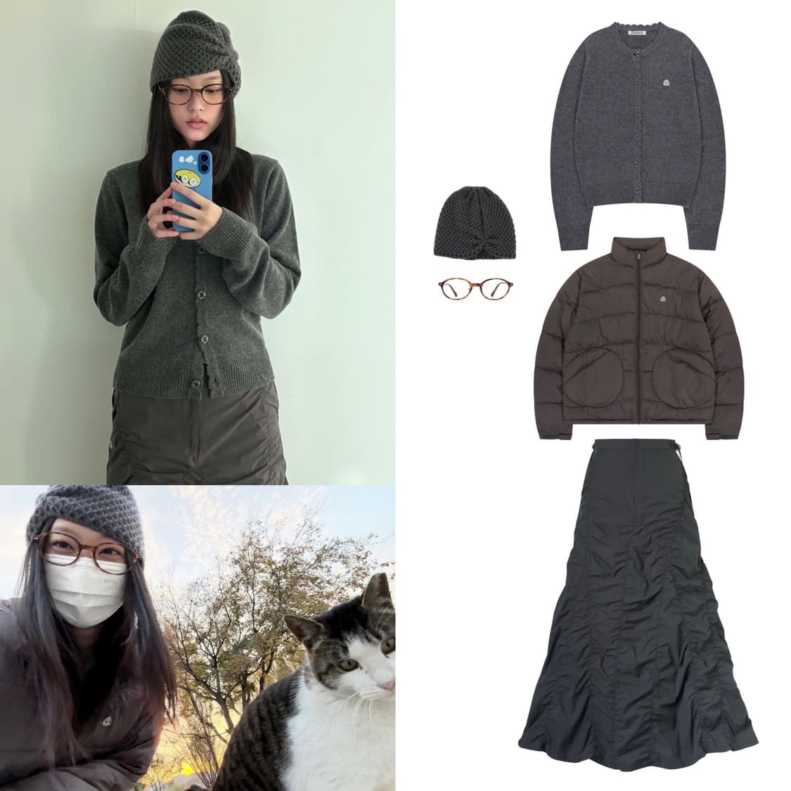 새상품 일괄) 코이세이오 머메이드 스커트 차콜 뉴진스 해린 착용 빈티지 상품이미지5