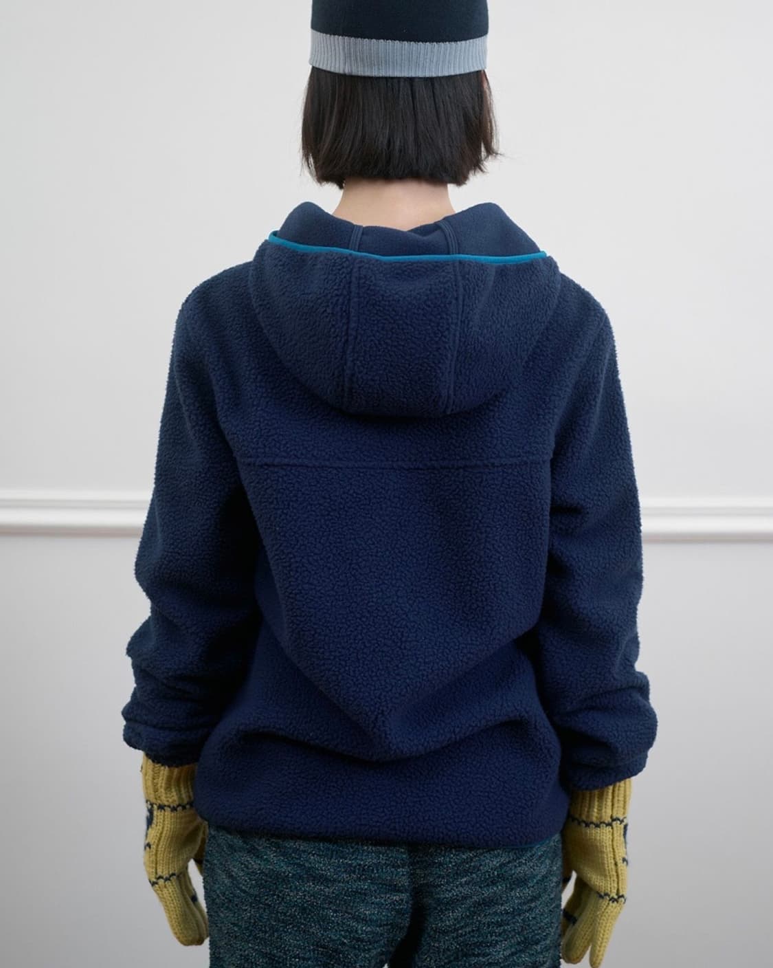 노컨텐츠 데일리 플리스 집업 네이비 블루 상품이미지2