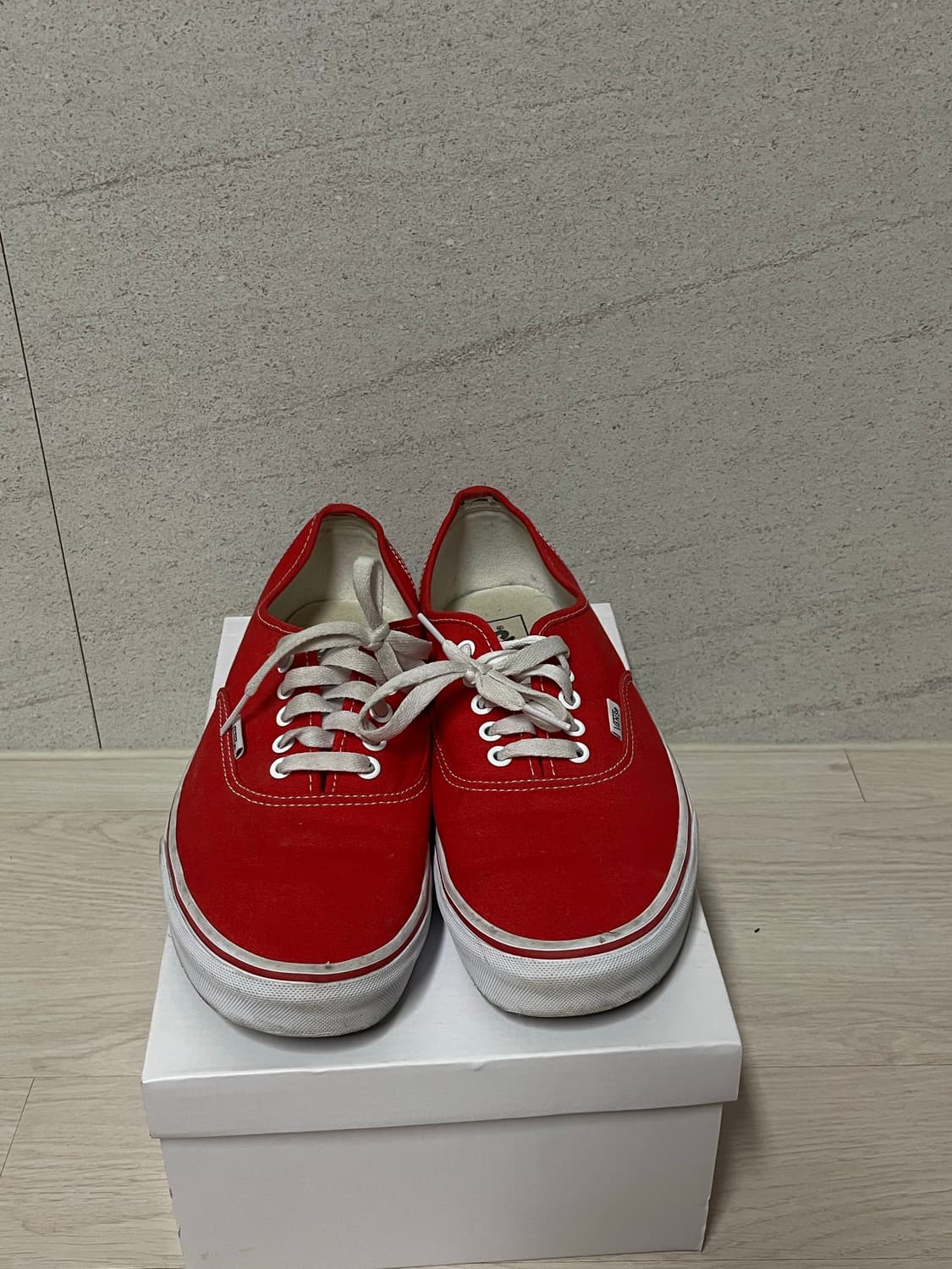 280 반스 VANS 어센틱 레드 헬스장 신발 운동화 단화 스니커즈  상품이미지2