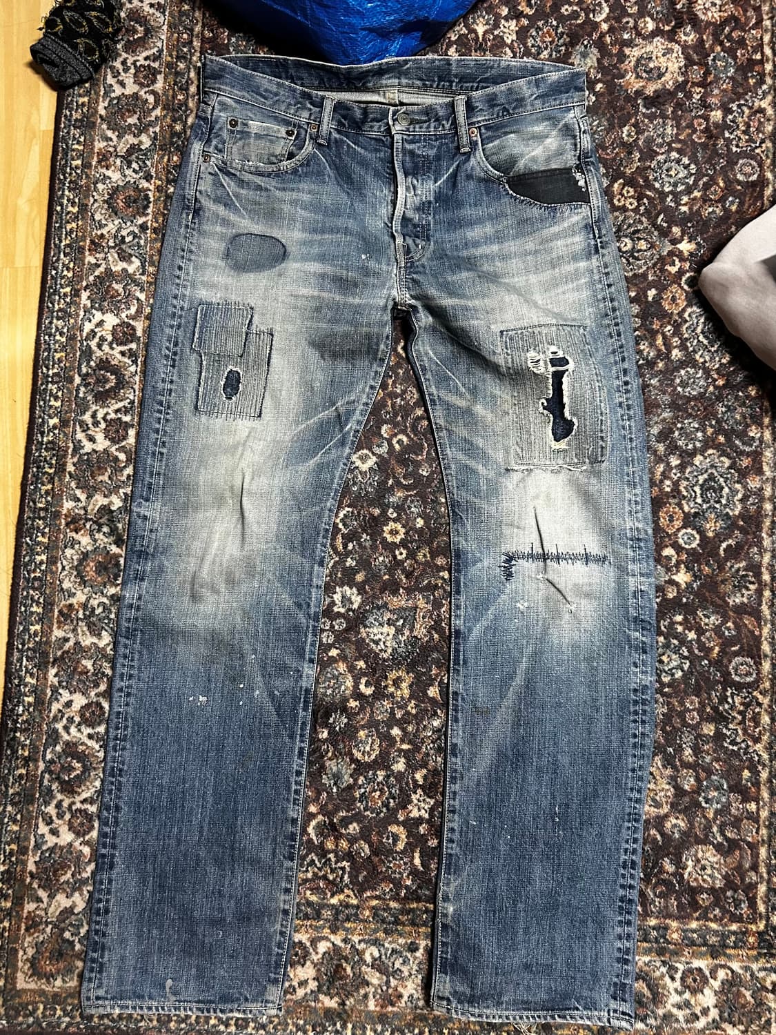 Patchwork denim pants 상품이미지1