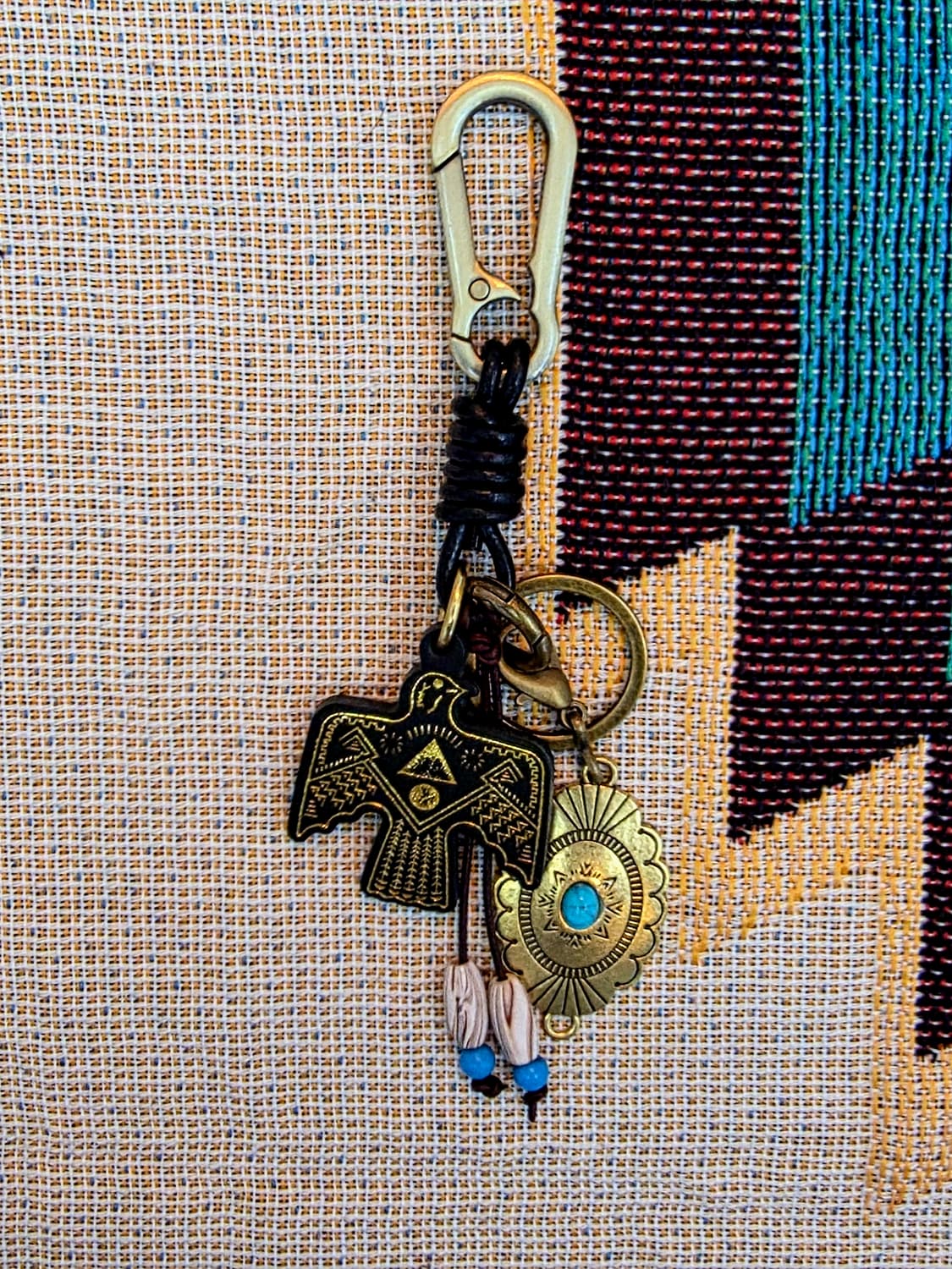 3cross handmade leather eagle keyring 상품이미지3