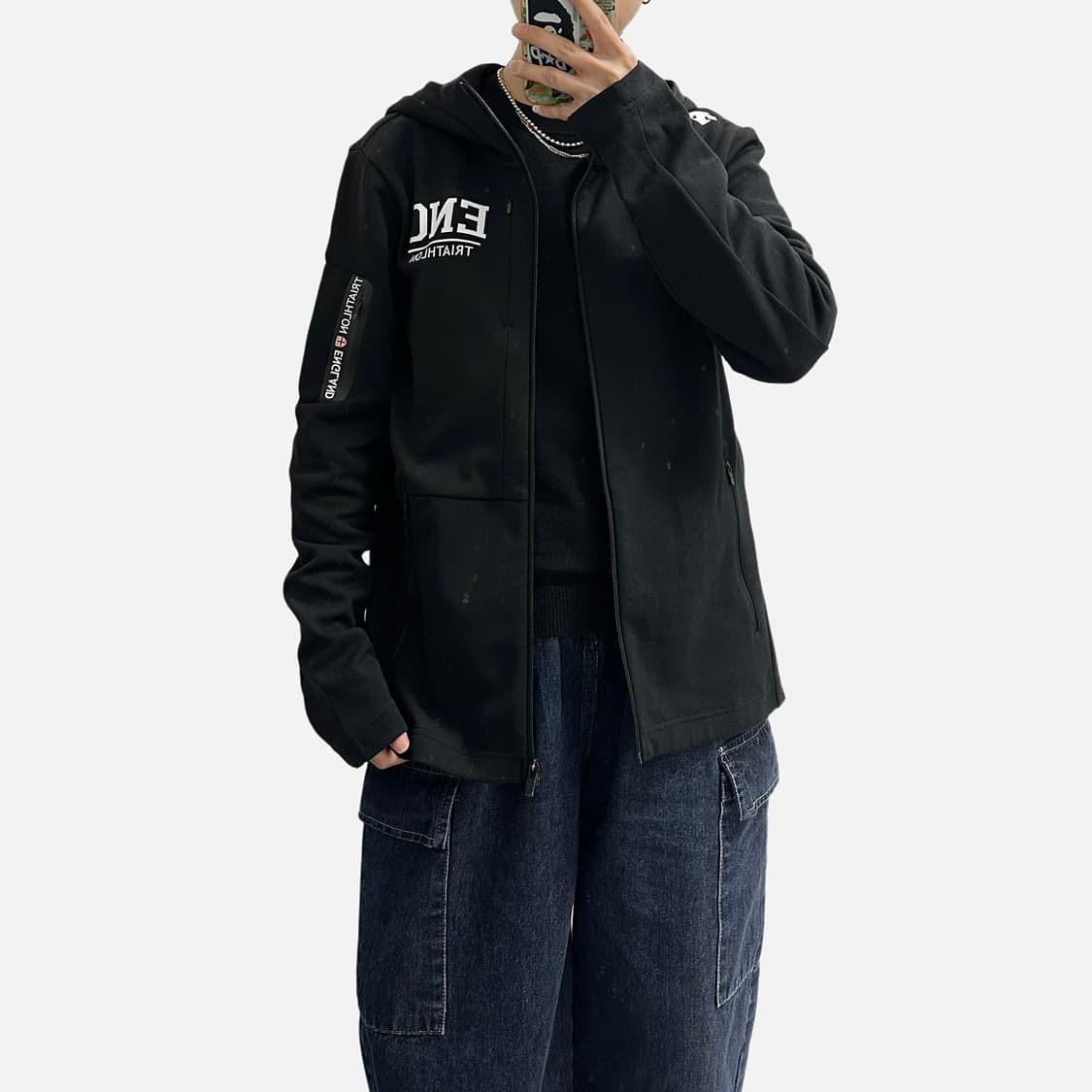 데상트 잉글랜드 트라이애슬론팀 트레이닝 후드집업 상품이미지4